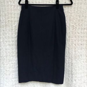 Ann Taylor Pencil Skirt, Navy Blue, Size 2